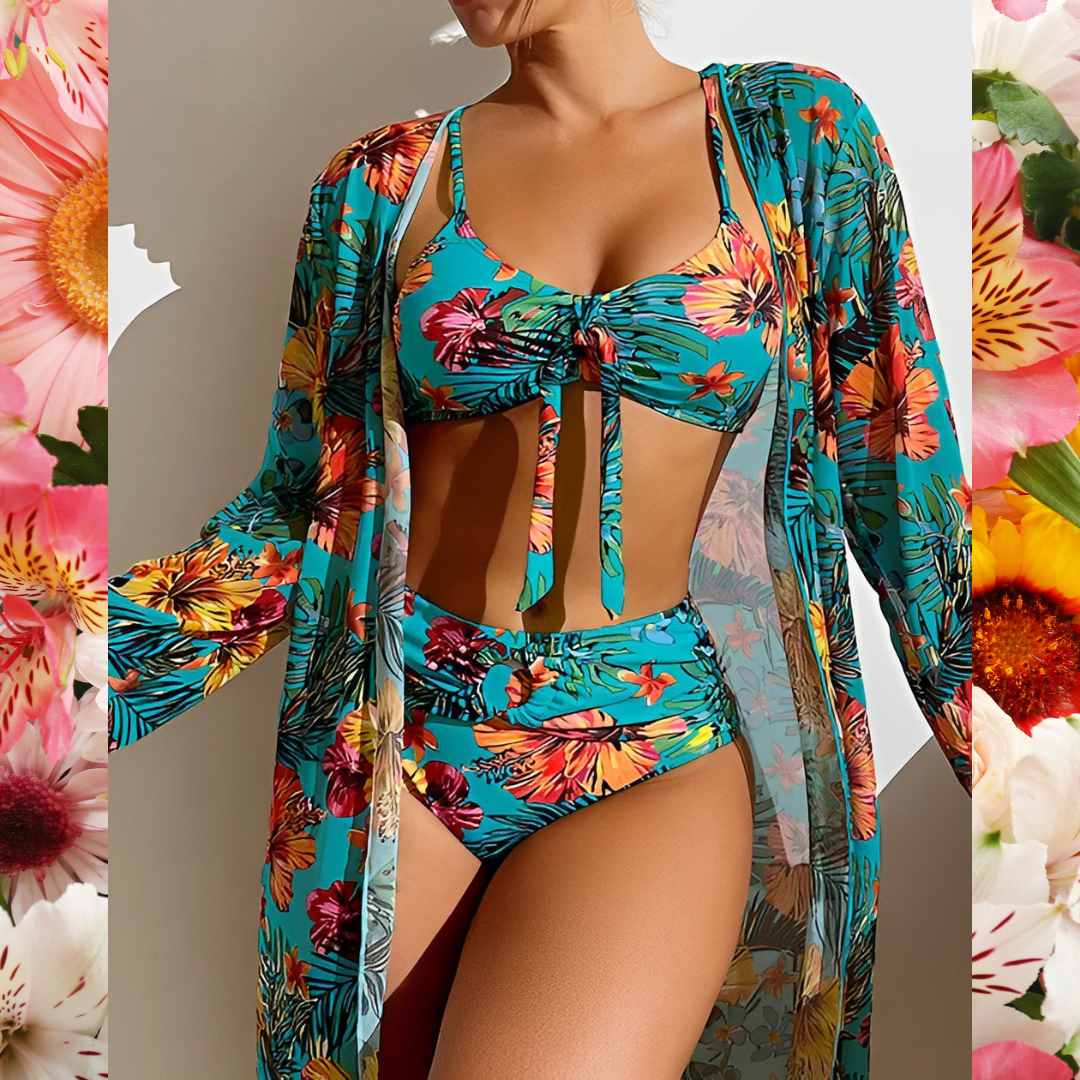 Lydia Luxury Bikini Set with Pareo