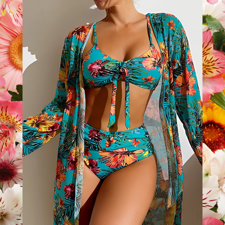 Lydia Luxury Bikini Set with Pareo
