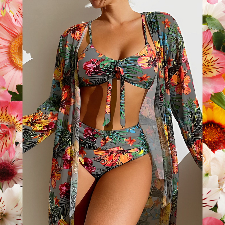 Lydia Luxury Bikini Set with Pareo