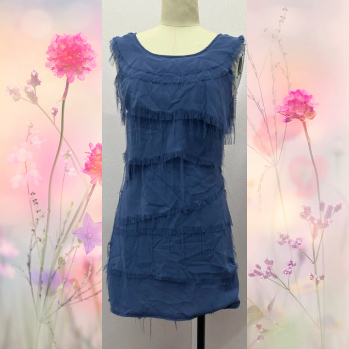 Avalance™| Stefanie Sleeveless Cake Skirt With Raw Edge