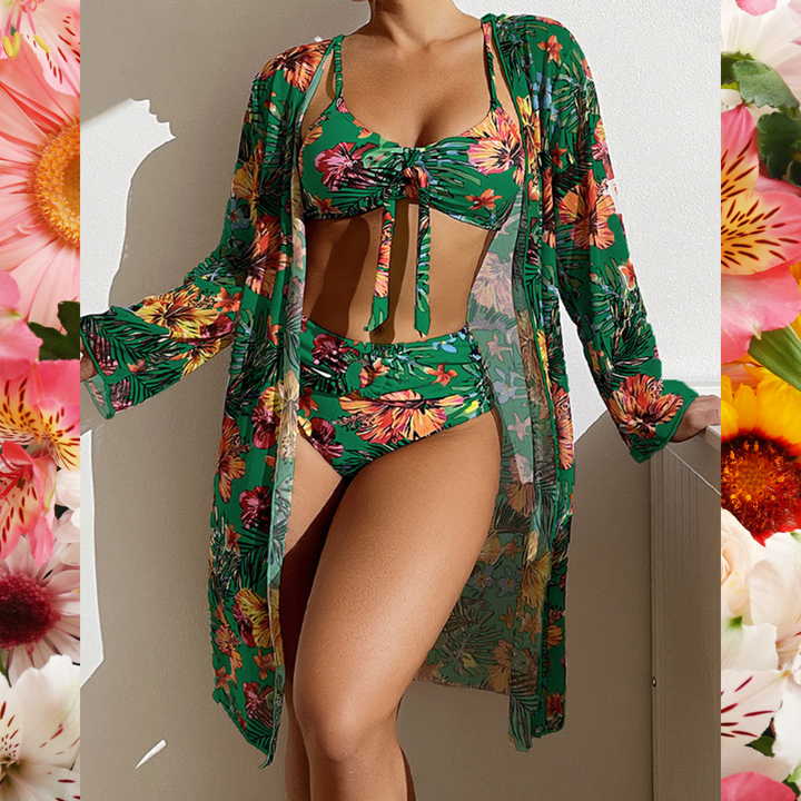 Lydia Luxury Bikini Set with Pareo