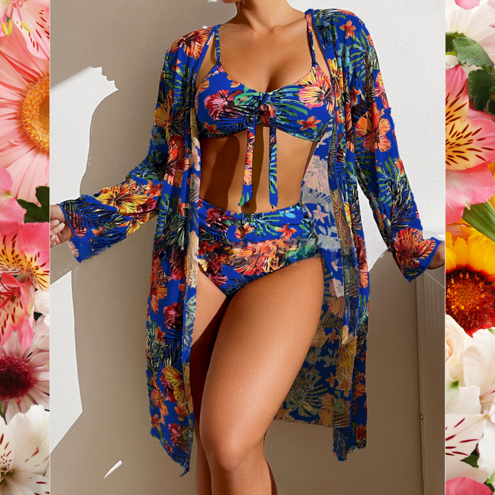 Lydia Luxury Bikini Set with Pareo