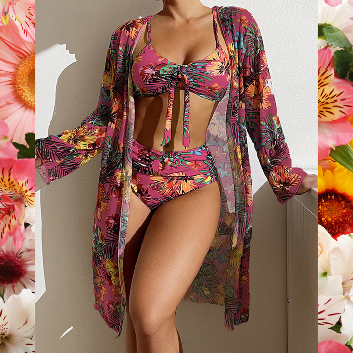 Lydia Luxury Bikini Set with Pareo