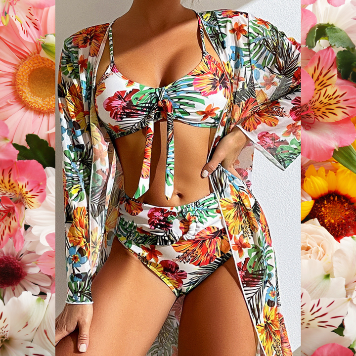 Lydia Luxury Bikini Set with Pareo
