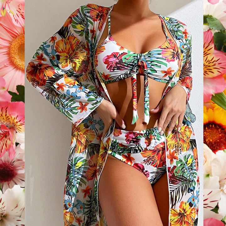 Lydia Luxury Bikini Set with Pareo