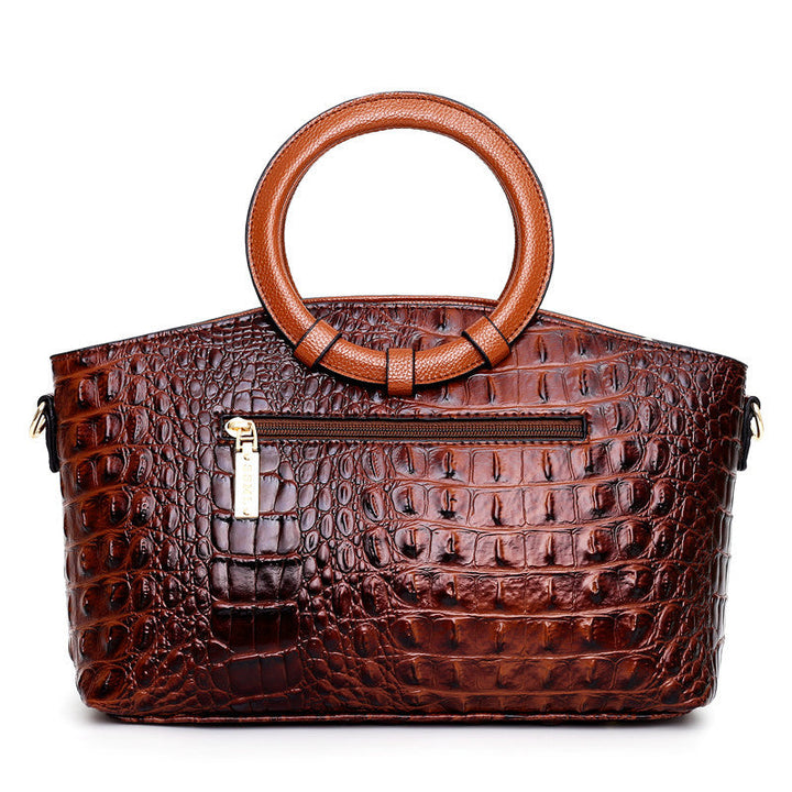 Vintage Luxury Crocodile Leather Handbag
