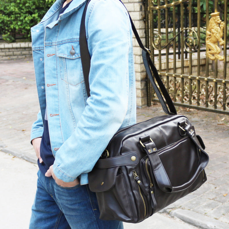 Gianni Leather Duffle Bag