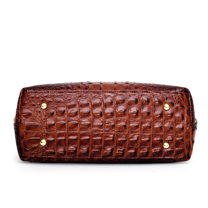Vintage Luxury Crocodile Leather Handbag