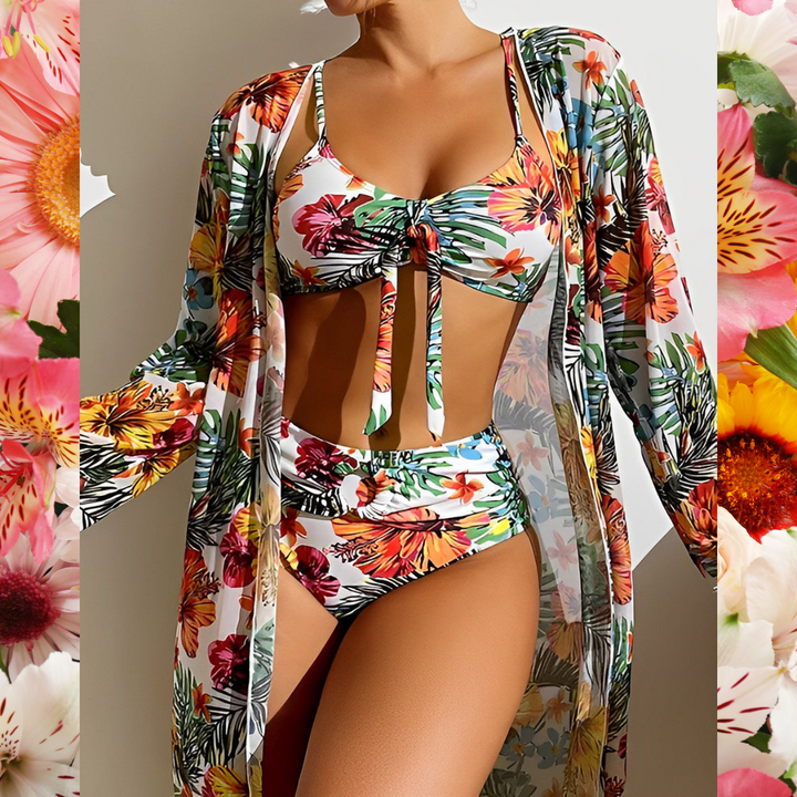 Lydia Luxury Bikini Set with Pareo