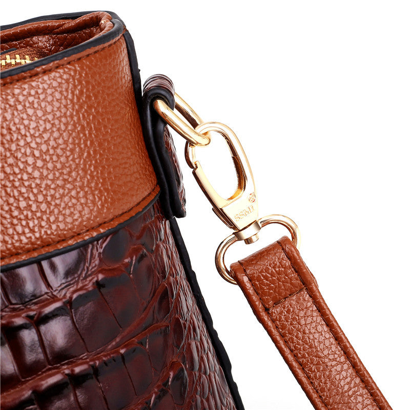 Vintage Luxury Crocodile Leather Handbag